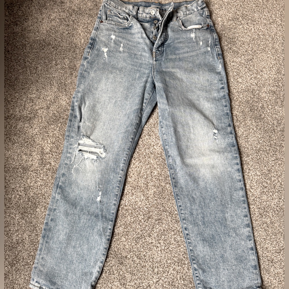 High Rise Straight Leg Jeans